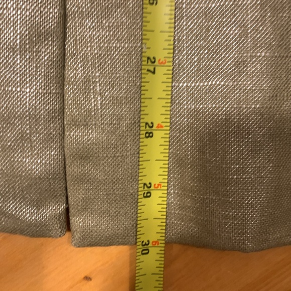 LAL GOLD METALLIC LINEN/COTTON BLEND JACKET SMOCK - Picture 13 of 15